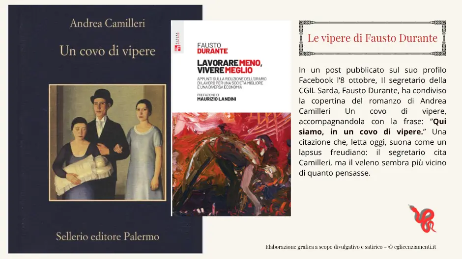 Le vipere di Fausto Durante” su CGIL Sardegna