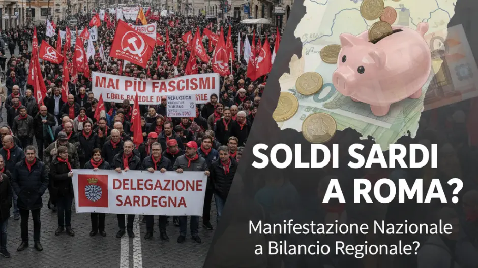 Manifestazione della CGIL a Roma rendicontata per il bilancio regionale
