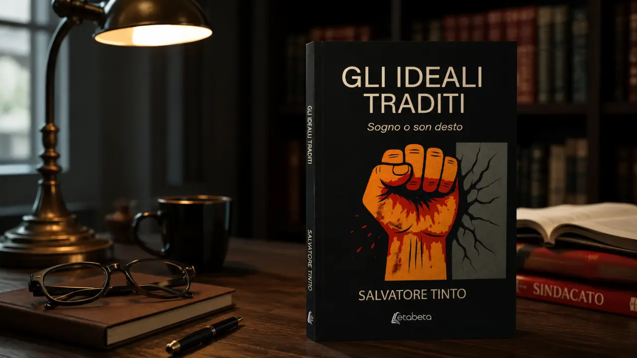 Copertina del libro Gli ideali traditi di Salvatore Tinto, testimonianza sulla crisi del sindacalismo e sul rapporto tra sindacato e lavoratori